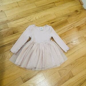 Baby Gap Long Sleeve Tulle Mixed Media Dress - size 12-18m